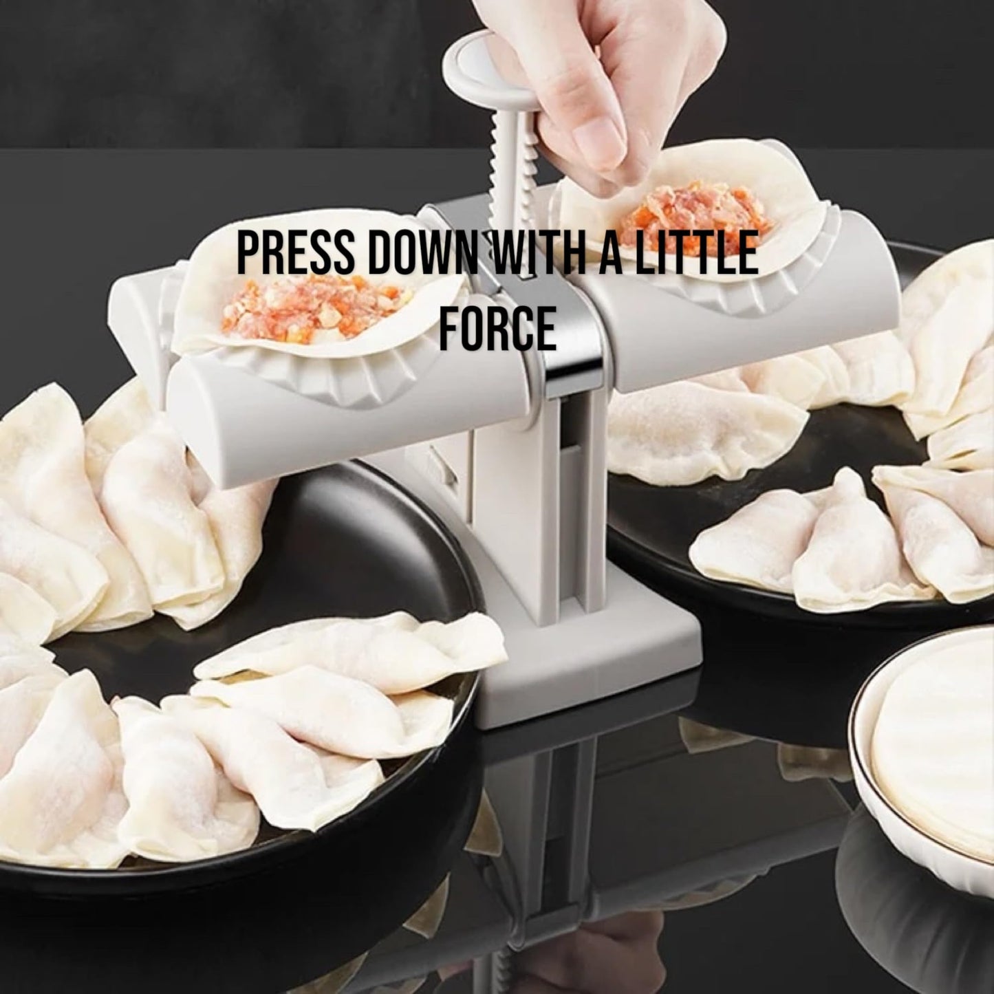 Dumpling Maker Machine-Set of 6 Pieces Easy and Quick To Prepare Using This Empanada Maker Press Share Time With Family/Friends With The Automatic Dumpling Maker Chinese Dumpling.